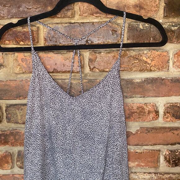 Oysho Brown Cream Leopard Animal Print Strappy Tank Top Women's Size Small - Picture 2 of 6